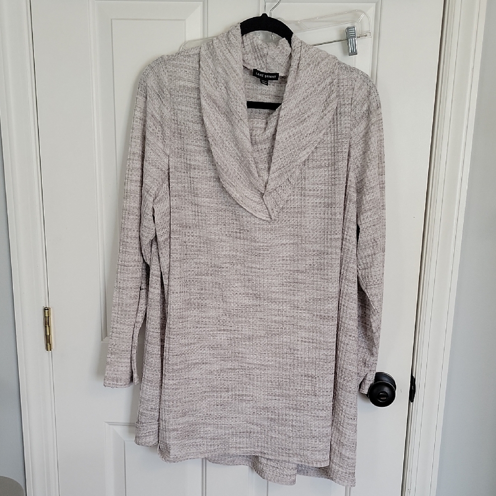 Lane Bryant cowl neck long sleeve tunic  top, size 22/24